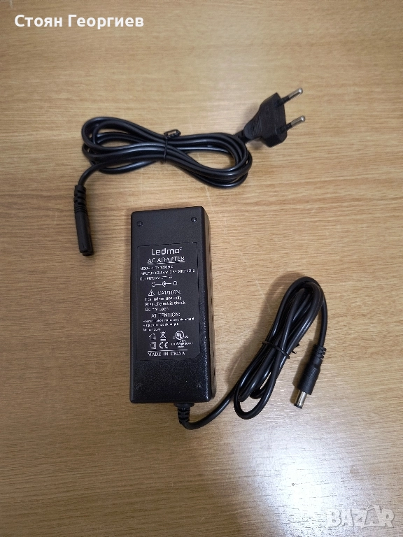 AC Adapter Power Supply LEDMO 12V 5A 60W HTY-1200500, снимка 1