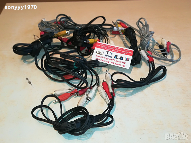 ЧИНЧОВЕ-10БР АУДИОКАБЕЛИ ЗА 100ЛВ 2203221129, снимка 1