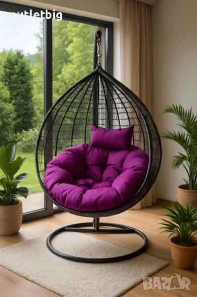 Градинска висяща люлка тип гнездо,яйце–Промоция! , снимка 1