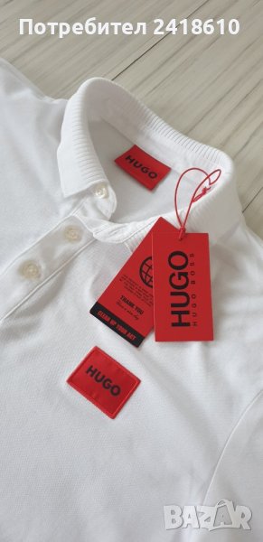 Hugo Boss HUGO Dereso222 Pique Cotton Slim Fit Mens Size M НОВО! ОРИГИНАЛНА Тениска!, снимка 1