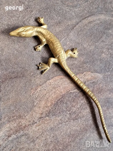 бронзова статуетка гущер 25/3, снимка 1