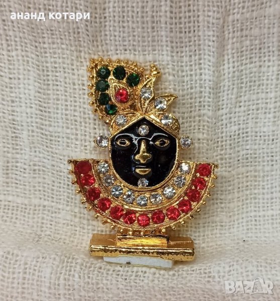 Статуетка Шринатх - месинг - 5см, снимка 1