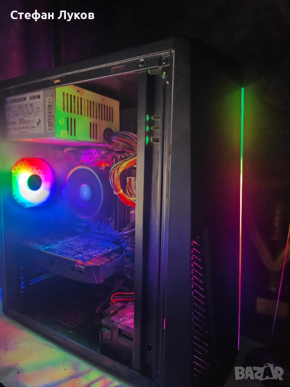 Бюджетен геймърски компютър GTX 1050 Ti, AMD RYZEN 3 3200G, 16GB RAM, снимка 1