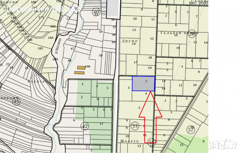 Земеделска земя в с. Безден с площ 5450 кв.м в непосредствена близост до регулация, снимка 1