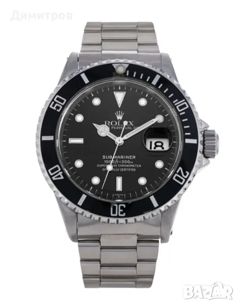 Rolex SUBMARINER Date Oyster Perpetual, кутия+документи, 16610, снимка 1
