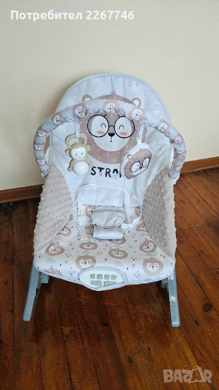 Бебешки музикален шезлонг Melody, снимка 1