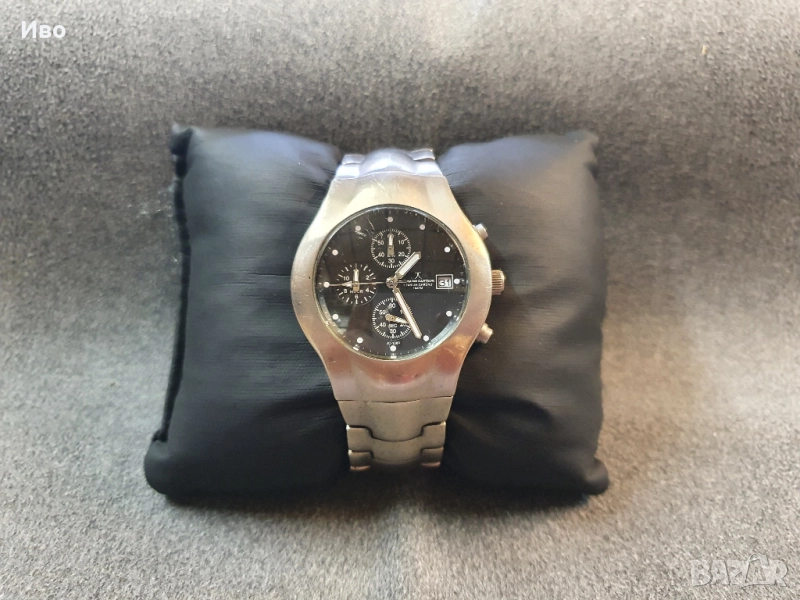 Мъжки часовник jacques cantani jc-1080. Титаниев корпус, хронограф. Отлично техническо състояние. Мн, снимка 1