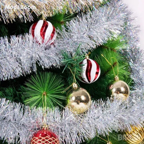 Елегантна празнична гирлянда 5 см х 2 м - Коледно настроение за всеки дом, снимка 1