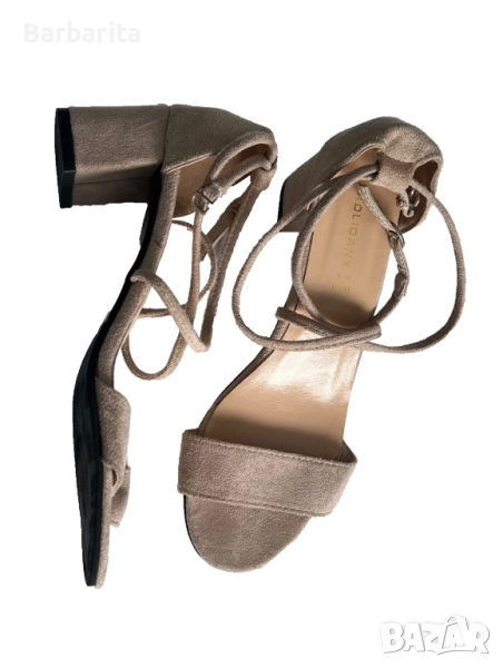 Велурени сандали номер 38, снимка 1