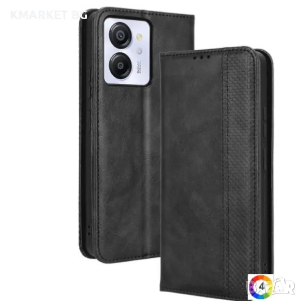 Blackview Color 8 / Oscal Modern 8 Retro Texture Wallet Калъф и Протектор, снимка 1