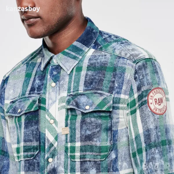 g-star landoh aw2 shirt - страхотна мъжка риза Л, снимка 1