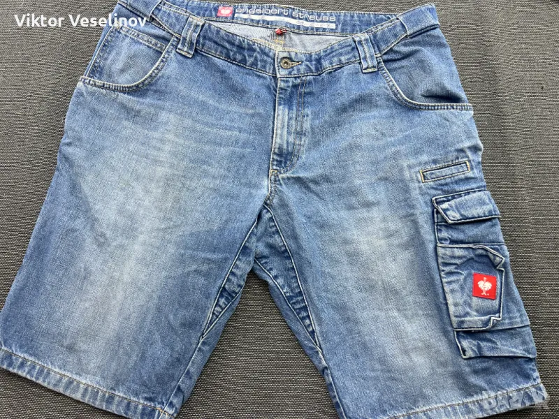 Engelbert Strauss Motion Мъжки Къси Панталони Размер 56 Работни Шорти Дънки, снимка 1