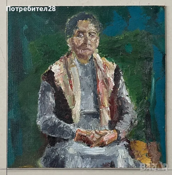 Стара майсторска картина - Портрет, снимка 1