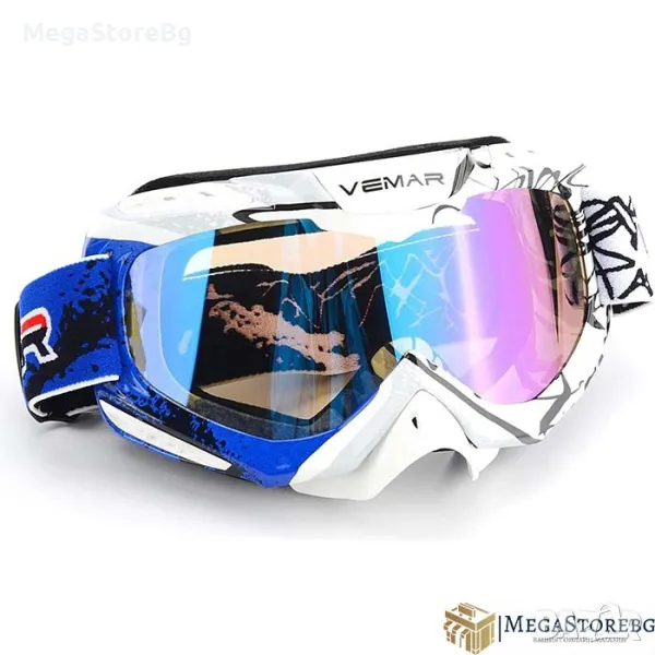 Мото очила Vemar VM-1016-C - синьо, снимка 1