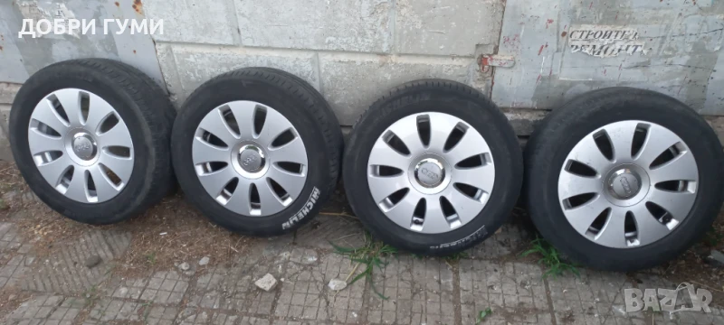 5х112 ДЖАНТИ 16 ЗА АУДИ И ВАГ ГРУПАТА С 215 55 16 МИШЕЛИН , снимка 1