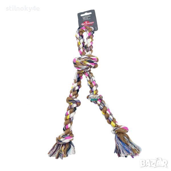Ултра силно въже за куче Въжена кучешка играчка Въжени играчки за кучета Въжени кучешки играчки, снимка 1