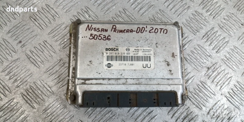 Компютър Nissan Primera 2.0TD 2000г. 0281010316 237107J801, снимка 1