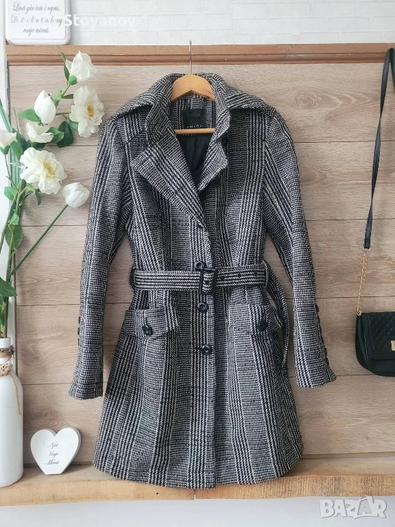 Зимно палто с коланче Amisu, снимка 1