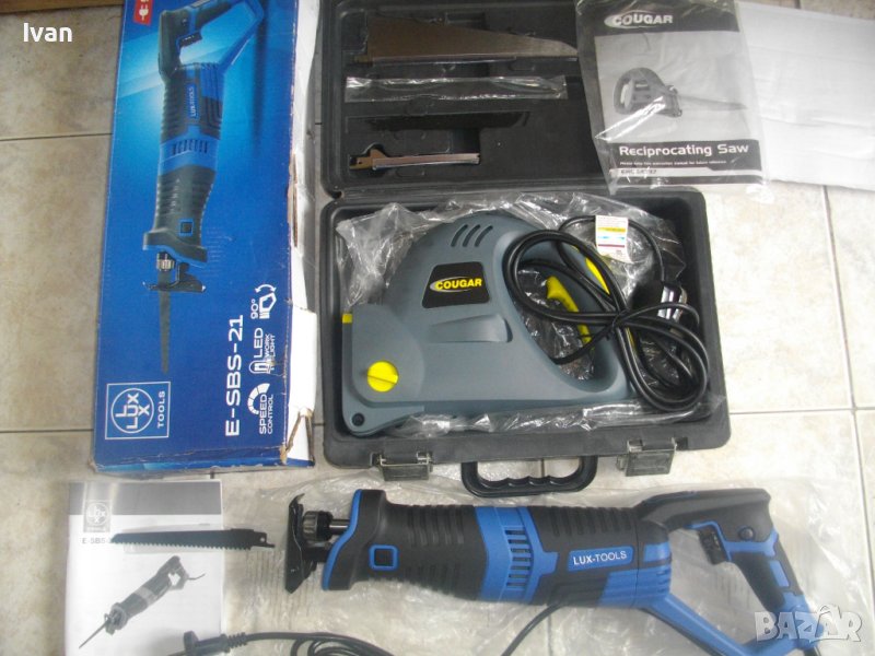 Нов Саблен/Реципрочен Трион-COUGAR-4 Ножа-600 Вата-Пълен Комплект-Куфар/Нов Немски 900Вата-LUX TOOLS, снимка 1