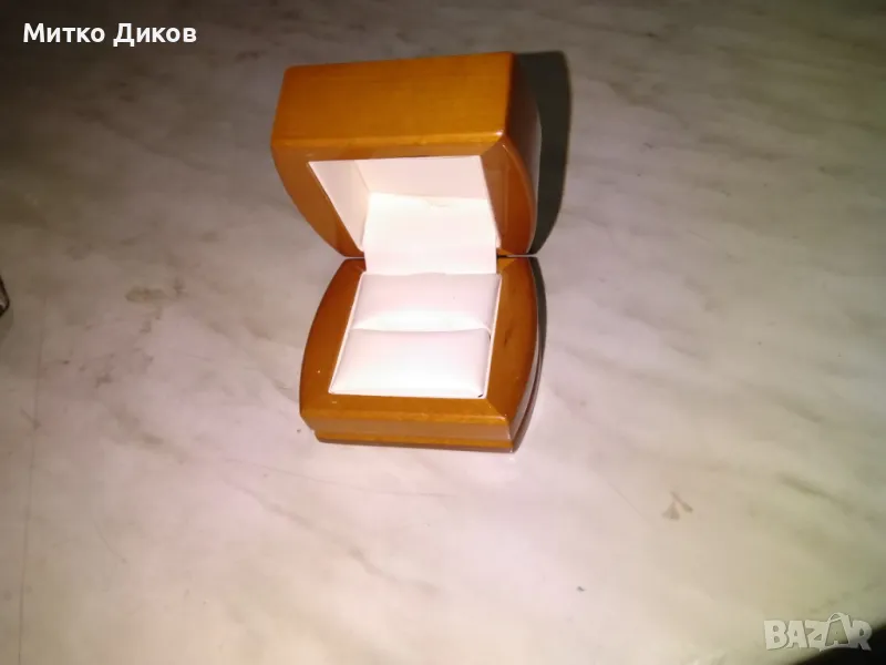 Дървена подаръчна кутия за пръстен и друго нова, снимка 1