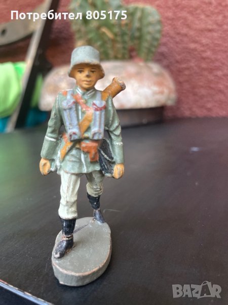 Стара фигурка войник от 30-те год на миналия век Elastolin Lineol, снимка 1