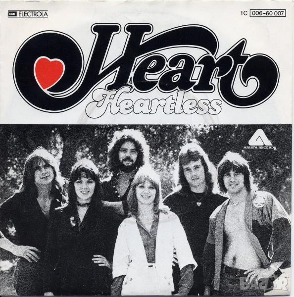 Грамофонни плочи Heart – Heartless 7" сингъл, снимка 1