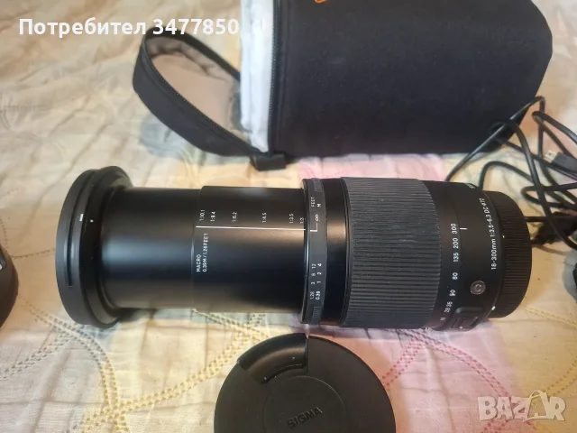 Обектив Sigma 18-300 mm f:3,5-6,3 DC ф72 за CANON APS-C , снимка 3 - Обективи и филтри - 55977015