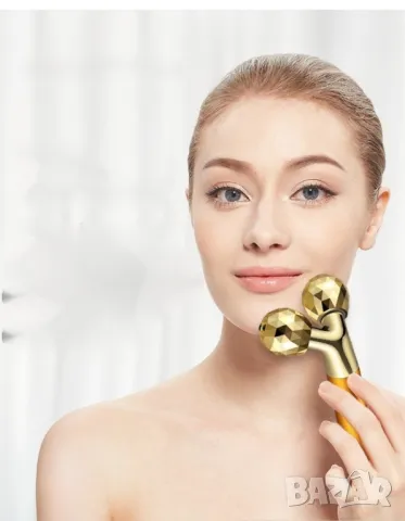 Масажен стик за лице 24К с две вибриращи топки за стягане на кожата, снимка 12 - Масажори - 49218290