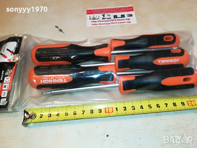 TENHIGH-ТОРКС 5БР ОТВЕРТКИ 0604222014, снимка 9 - Отвертки - 36369248