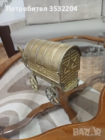 Бронзов кон и кола, снимка 7 - Антикварни и старинни предмети - 53306054