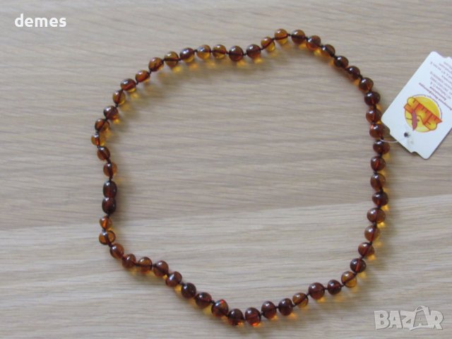 Колие-кръг от първокласен балтийски кехлибар, снимка 9 - Колиета, медальони, синджири - 41353644