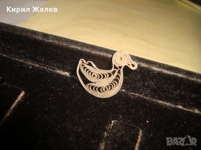 19век СРЕБЪРНО ПАТЕ ФИЛИГРАННО СРЕБРО ВИСОКА ПРОБА РЪЧНА МАЙСТОРСКА ИЗРАБОТКА НАКИТ ВИСУЛКА 25920, снимка 7 - Антикварни и старинни предмети - 35927454