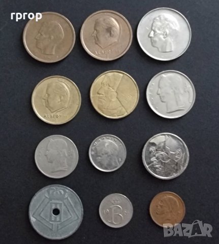 Монети. Белгия. Белгийски франк . 12 бр, снимка 6 - Нумизматика и бонистика - 41649459