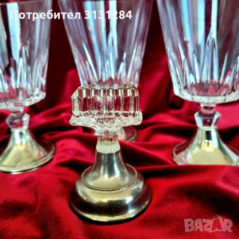 Антикварнини френски кристални чаши и печат Франция, снимка 3 - Други ценни предмети - 41642483
