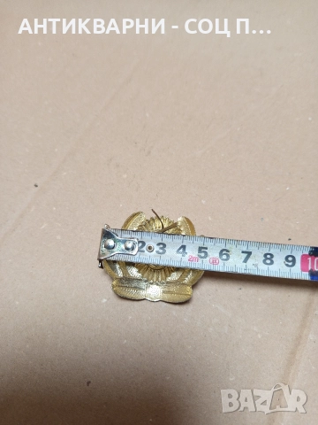 Соц Стара Кокарда За Съветска Фуражка Милиция. , снимка 5 - Антикварни и старинни предмети - 52957742