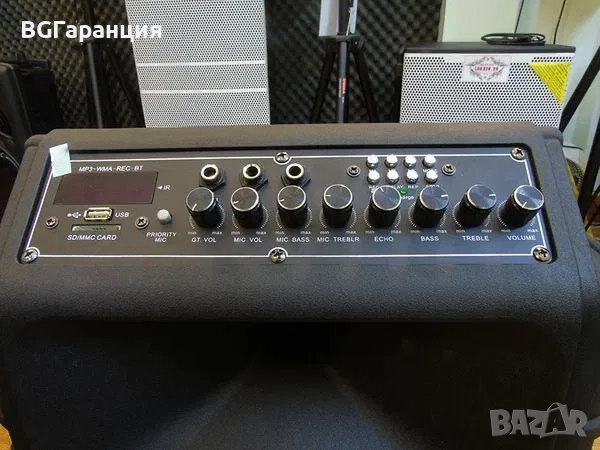 Нова Мощна Караоке Тонколона с 2 безжични микрофони, снимка 2 - Тонколони - 52026807