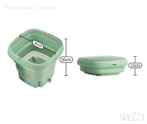 Електрическа компактна преносима пералня с горен отвор и контрол на докосване, снимка 4 - Перални - 51539674