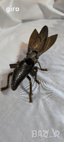 Голяма антикварна бронзова муха , снимка 9 - Антикварни и старинни предмети - 52535681