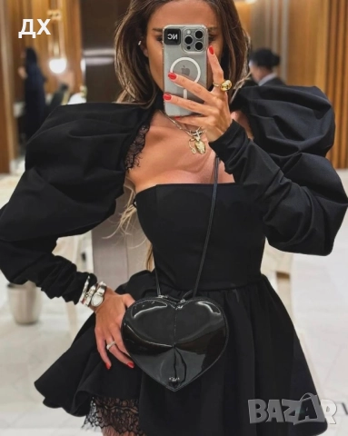 Кукленска рокля с ръкави, снимка 2 - Рокли - 52447663