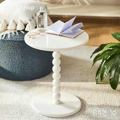 Бяла маса-38х38х47 см./помощна маса/бяла помощна маса