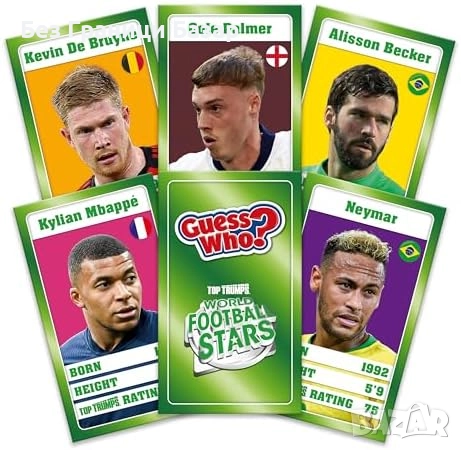 Нова английска Настолна Игра Guess Who Футболни Звезди – 6+ Години, снимка 4 - Настолни игри - 51760946