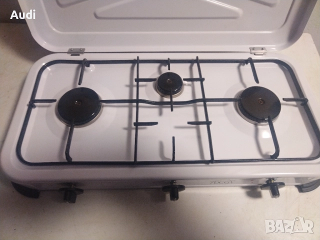 Компактен троен газов котлон   DCG EKP2423 / мощност 900W  3 горелки / ЧИСТО НОВ, снимка 10 - Котлони - 52381182