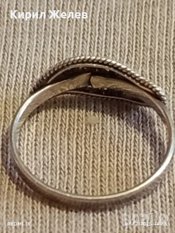 Винтидж сребърен пръстен филигранна изработка ювелирна изработка 52410, снимка 9 - Пръстени - 52690919