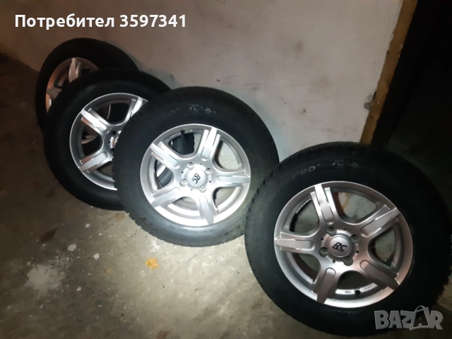4 джанти 14 ки за фиат 500 с две нови зимни 185/65/14