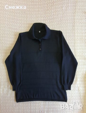 Мъжка плетена блуза, черна , снимка 1