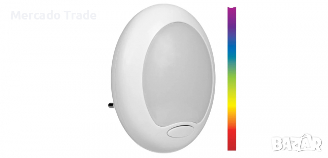 Нощна лампа с LED светлина, Променящи се цветове, снимка 2 - Лед осветление - 36282717