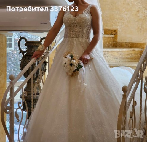 Булчинска рокля, снимка 2 - Сватбени рокли - 42003500