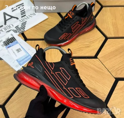 Emporio Armani Мъжки Маратонки👟Мъжки Спортни Обувки Емпорио Армани - 3 Налични Цвята Код D2384, снимка 2 - Маратонки - 50040760