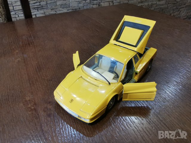 FERRARI TESTEROSSA 1984 BURAGO ITALY 1/24 , снимка 2 - Колекции - 44367824
