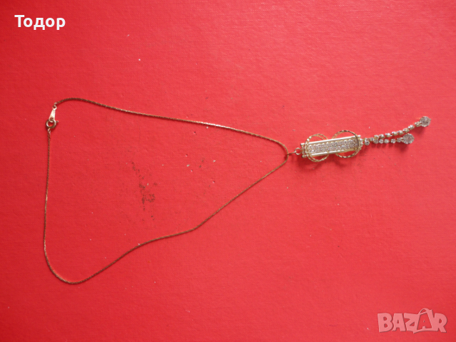 Невероятно позлатено колие с камъни , снимка 5 - Колиета, медальони, синджири - 44734024